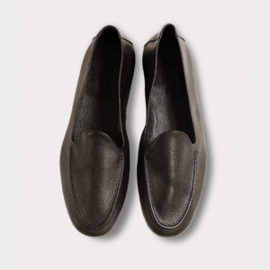 YATCH SHOES BROWN GRAINED LEATHER