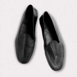 YATCH SHOES BLACK GRAINED LEATHER