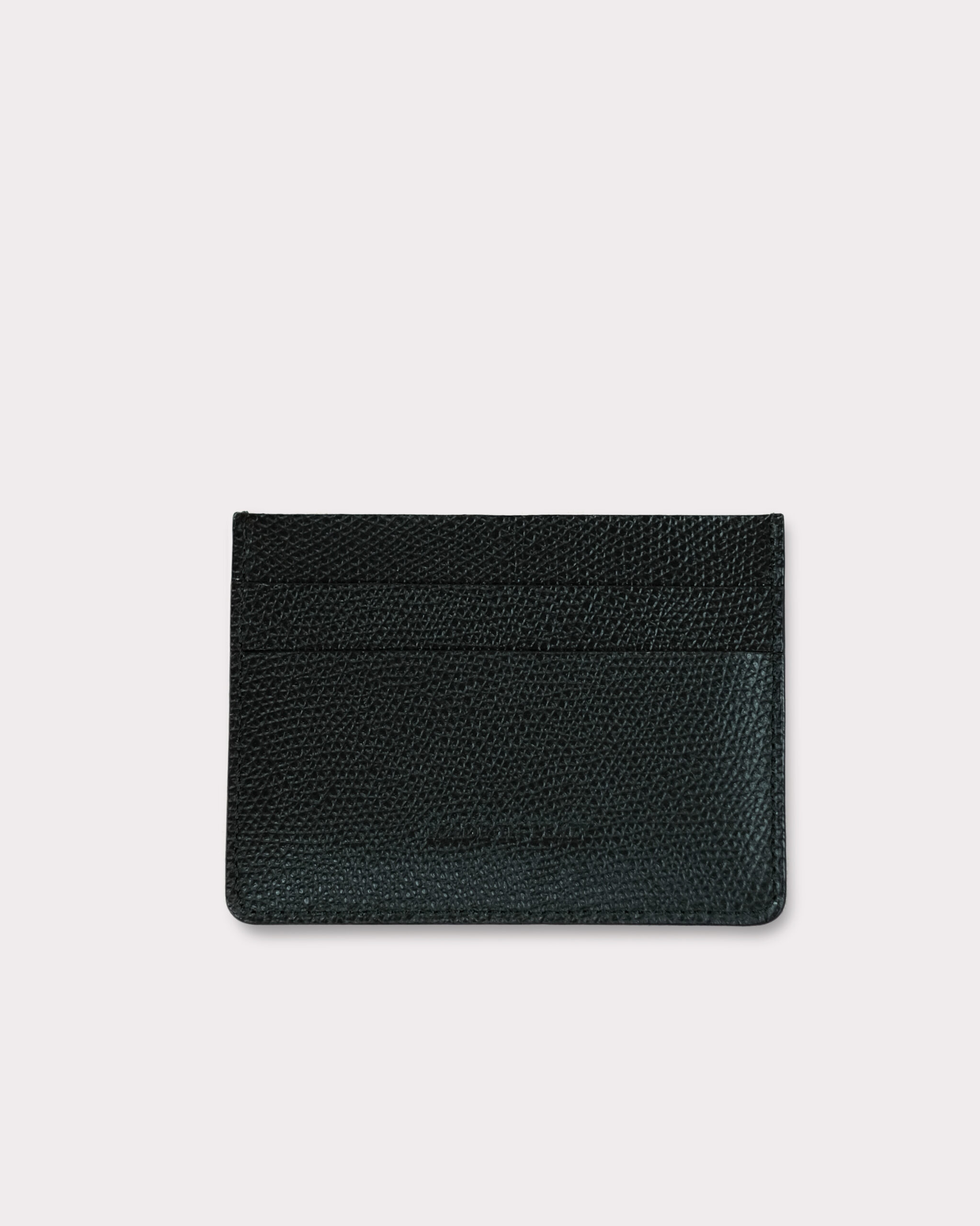BLACK LEATHER CARD HOLDER - Imagen 3